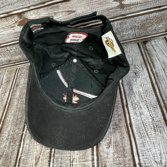 WINNER'S CIRCLE Budweiser Dale Earnhardt Jr. #8 Cap Hat Black NASCAR OSFA - Picture 5 of 7